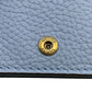 GUCCI Bifold Wallet 746059 leather blue Compact wallet Interlocking G Women Used Authentic
