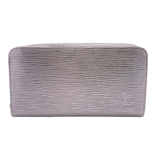 LOUIS VUITTON Long Wallet Purse M82794 Epi Silver Epi Zippy wallet Women Used Authentic