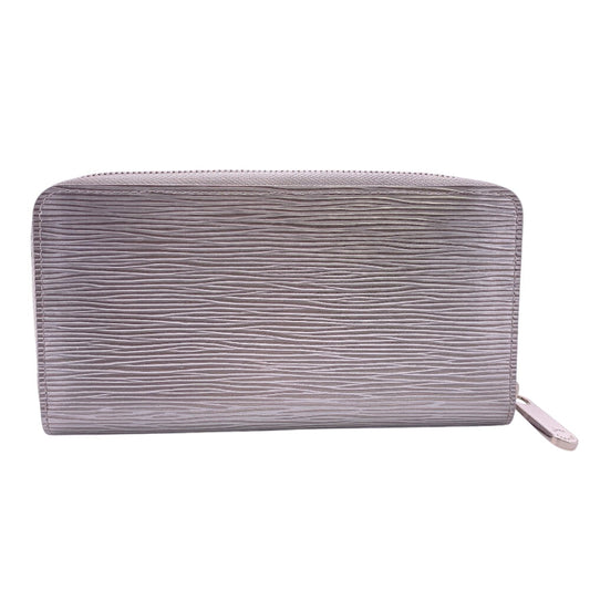LOUIS VUITTON Long Wallet Purse M82794 Epi Silver Epi Zippy wallet Women Used Authentic