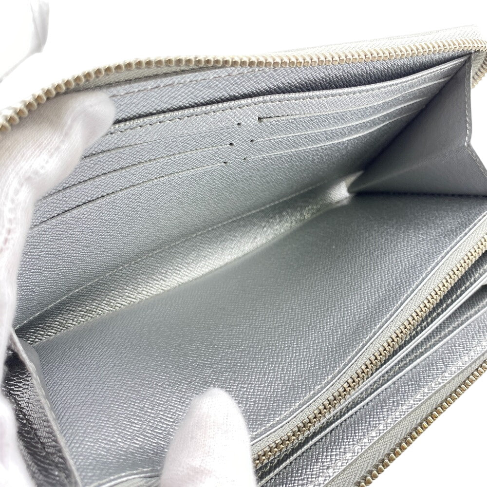 LOUIS VUITTON Long Wallet Purse M82794 Epi Silver Epi Zippy wallet Women Used Authentic
