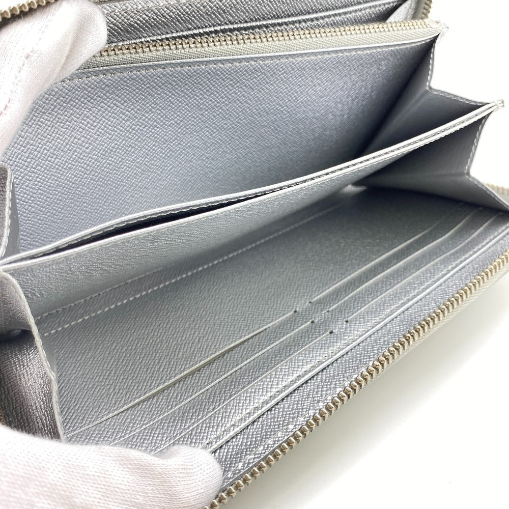 LOUIS VUITTON Long Wallet Purse M82794 Epi Silver Epi Zippy wallet Women Used Authentic