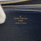 LOUIS VUITTON Long Wallet Purse M80481 leather black Zip Around Monogram Ann Platt Zippy Wallet Bicolor Women Used Authentic