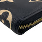 LOUIS VUITTON Long Wallet Purse M80481 leather black Zip Around Monogram Ann Platt Zippy Wallet Bicolor Women Used Authentic