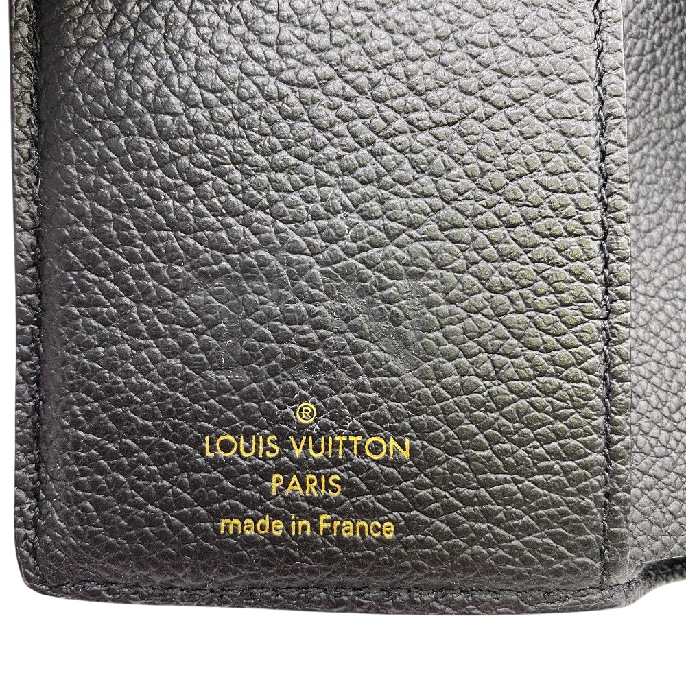 LOUIS VUITTON Bifold Wallet M80880 Monogram Ann Platt Noir Monogram Ann Platt Portefeuille Metis Compact Women Used Authentic