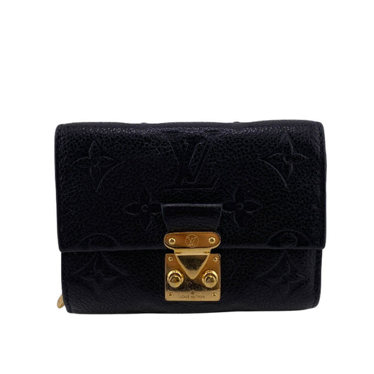 LOUIS VUITTON Bifold Wallet M80880 Monogram Ann Platt Noir Monogram Ann Platt Portefeuille Metis Compact Women Used Authentic