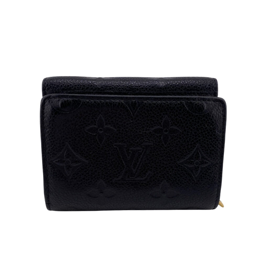 LOUIS VUITTON Bifold Wallet M80880 Monogram Ann Platt Noir Monogram Ann Platt Portefeuille Metis Compact Women Used Authentic