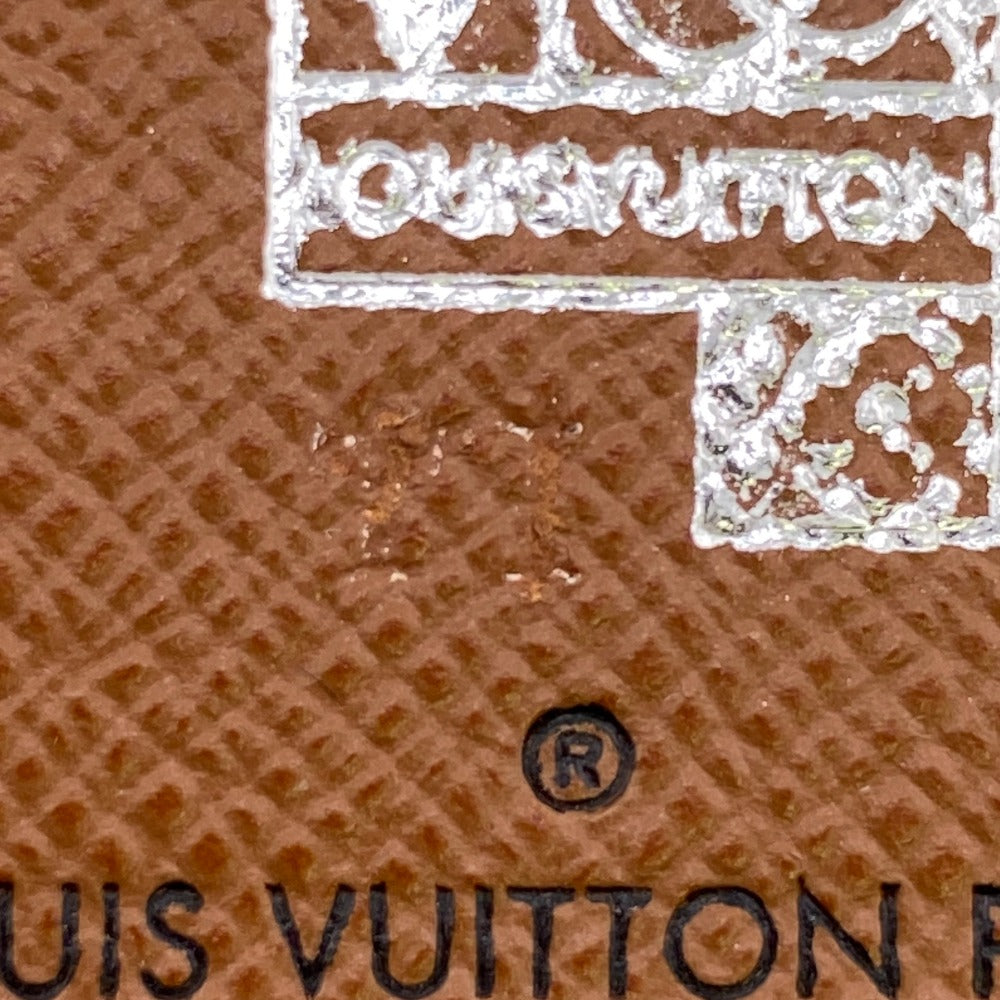 LOUIS VUITTON Long Wallet Purse M69700 leather black Patchwork Monogram Portefeuille Brazza mens Used Authentic
