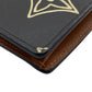 LOUIS VUITTON Long Wallet Purse M69700 leather black Patchwork Monogram Portefeuille Brazza mens Used Authentic