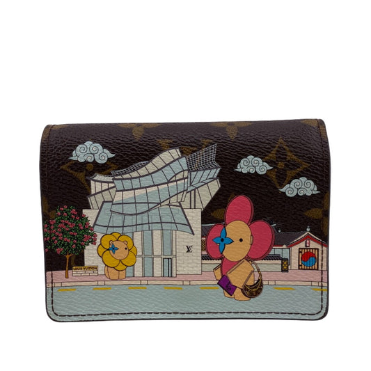 LOUIS VUITTON Bifold Wallet M81631 Monogram, Leather Brown Monogram Portefeuille Victorine Kids(Unisex) Used Authentic