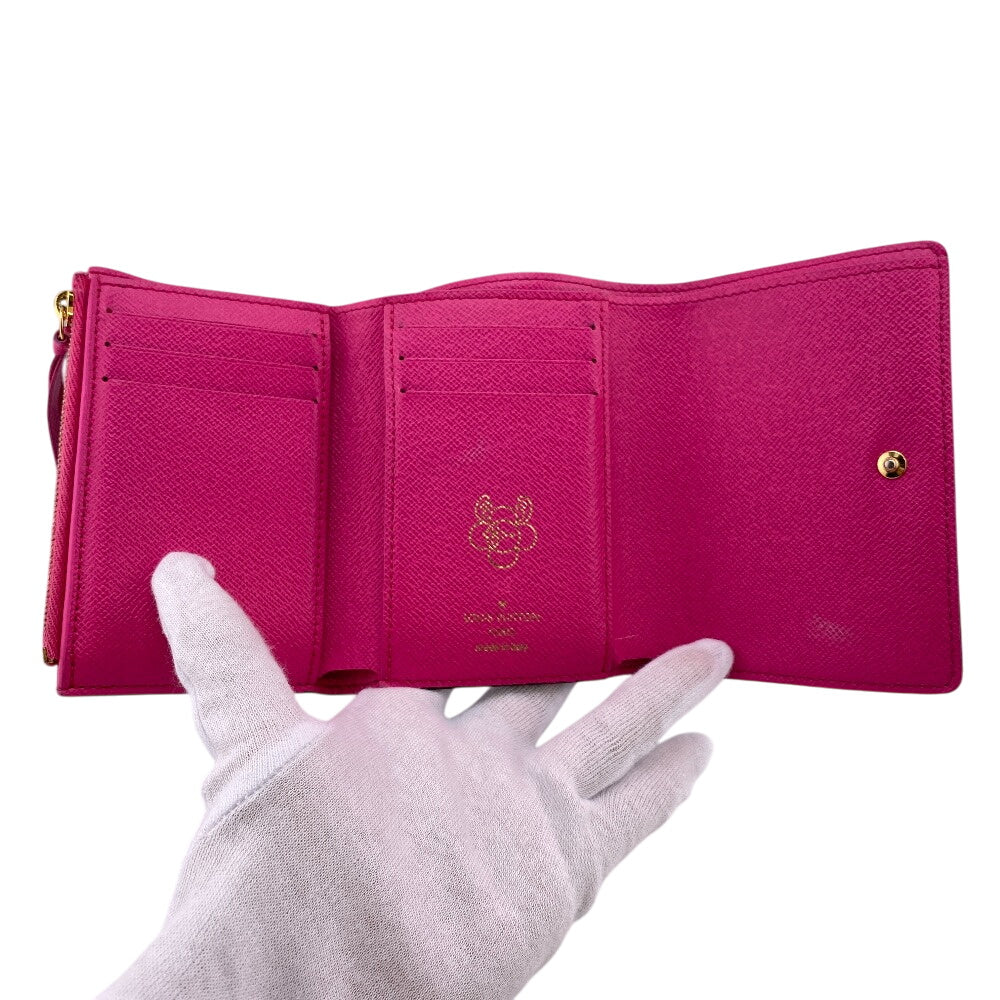 LOUIS VUITTON Bifold Wallet M81631 Monogram, Leather Brown Monogram Portefeuille Victorine Kids(Unisex) Used Authentic