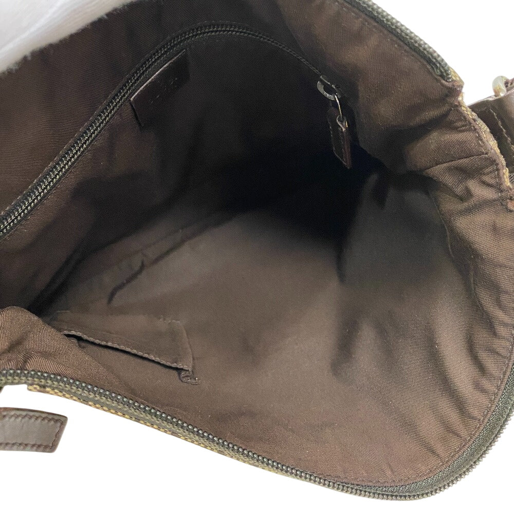 GUCCI Shoulder Bag 145857 GG canvas, leather beige GG canvas Women(Unisex) Used Authentic