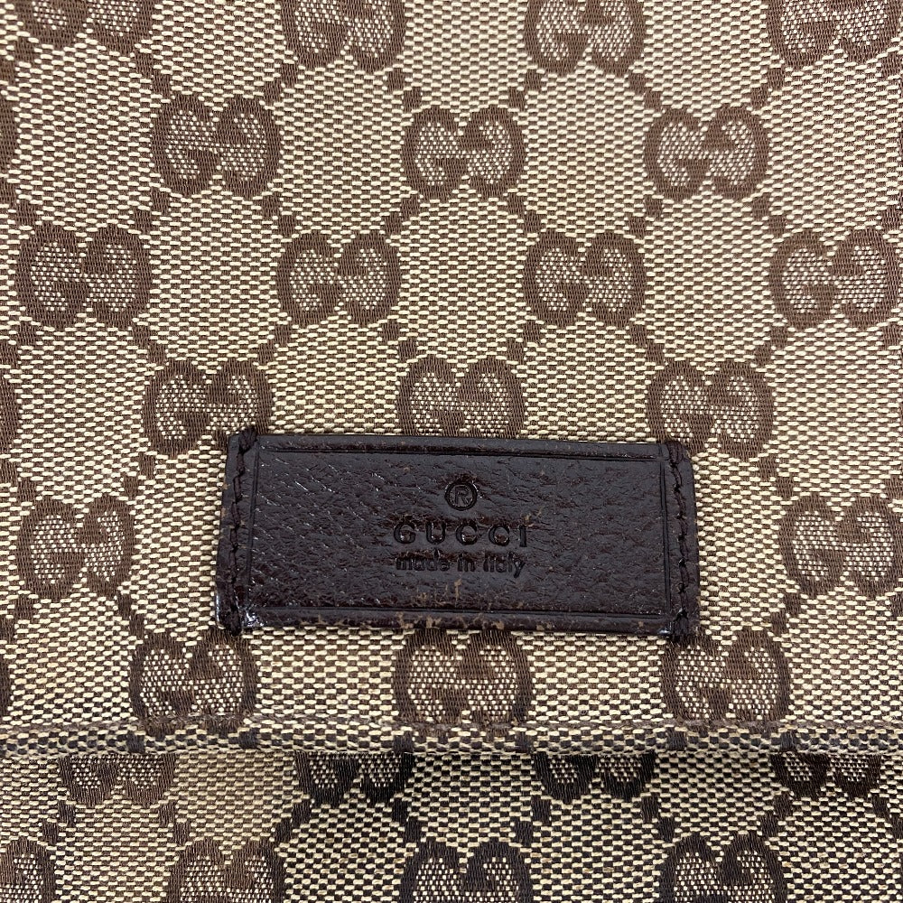 GUCCI Shoulder Bag 146236 GG canvas, leather beige GG canvas Women(Unisex) Used Authentic