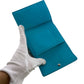 LOUIS VUITTON Tri-fold wallet M11500 leather blue Portefeuille Pilot Women Used Authentic