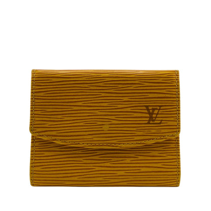 LOUIS VUITTON Coin case M63419 Epi Leather yellow Tassiri Yellow Epi Portomonet Simple Women(Unisex) Used Authentic