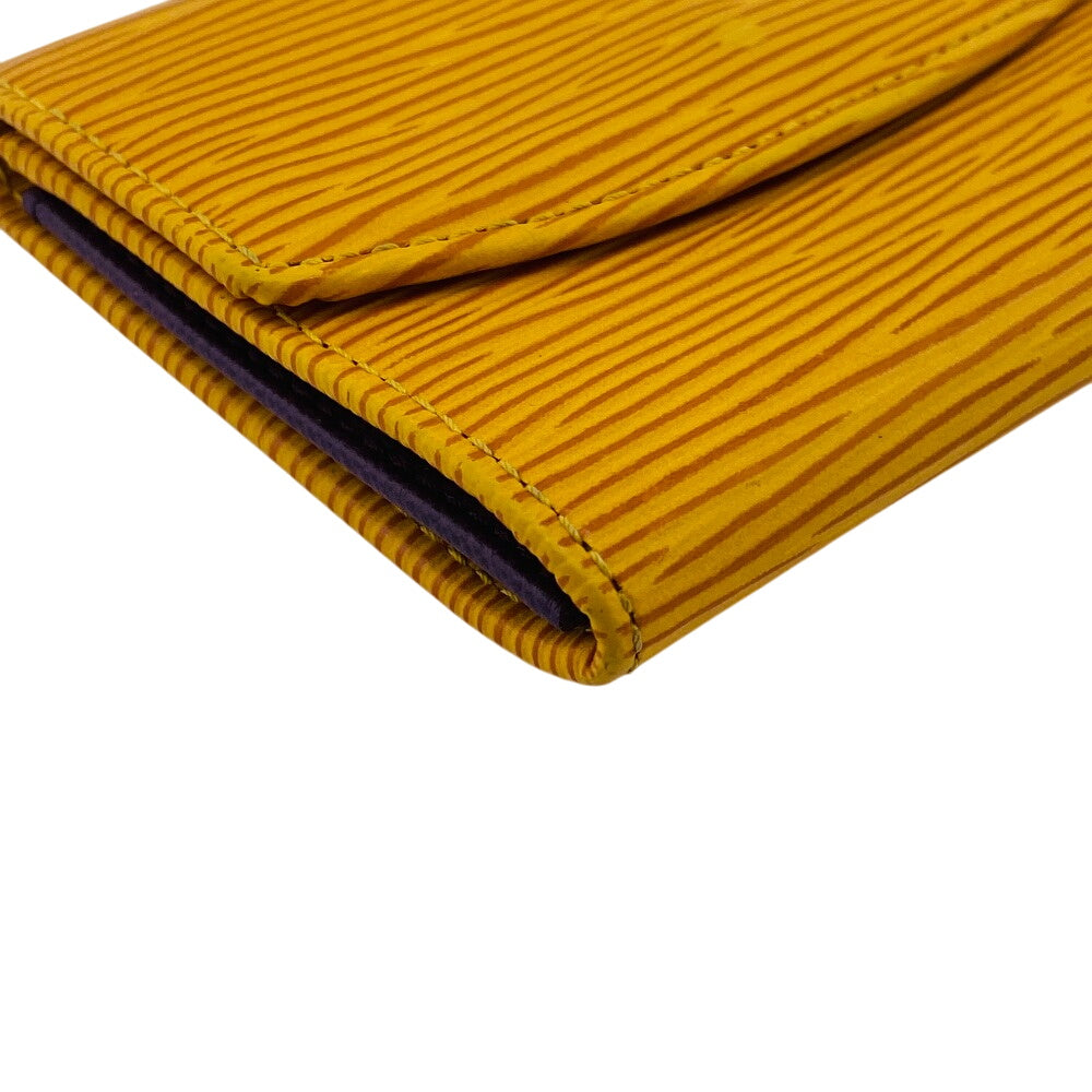 LOUIS VUITTON Coin case M63419 Epi Leather yellow Tassiri Yellow Epi Portomonet Simple Women(Unisex) Used Authentic