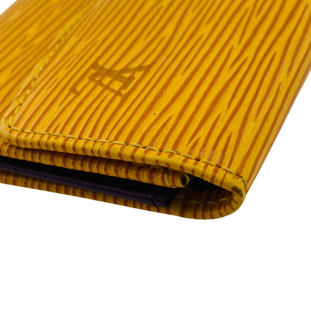 LOUIS VUITTON Coin case M63419 Epi Leather yellow Tassiri Yellow Epi Portomonet Simple Women(Unisex) Used Authentic
