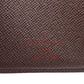 LOUIS VUITTON Bifold Wallet N61664 Damier Brown Damier Porto Monnaie Bien-Vienois Ebene Women Used Authentic