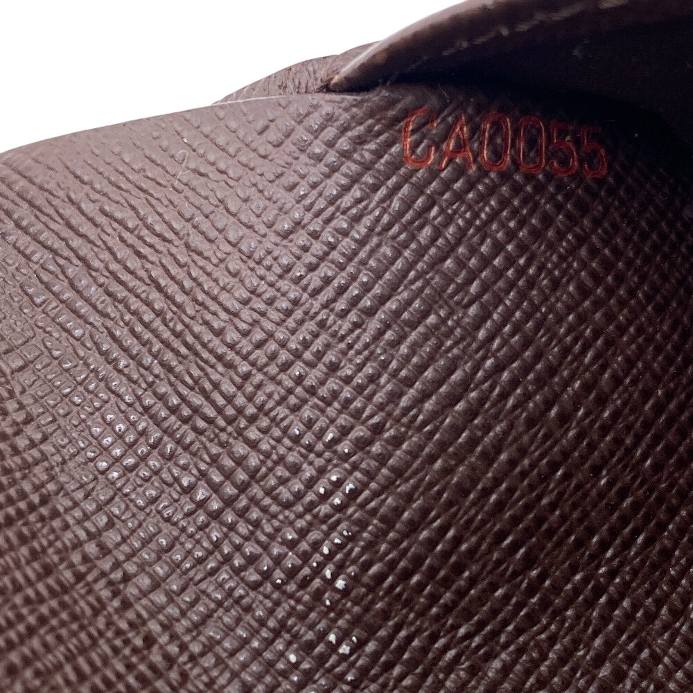 LOUIS VUITTON Bifold Wallet N61664 Damier Brown Damier Porto Monnaie Bien-Vienois Ebene Women Used Authentic