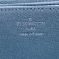 LOUIS VUITTON Long Wallet Purse M83682 leather blue Zip Around Monogram embossed Coussin Zippy wallet Women Used Authentic