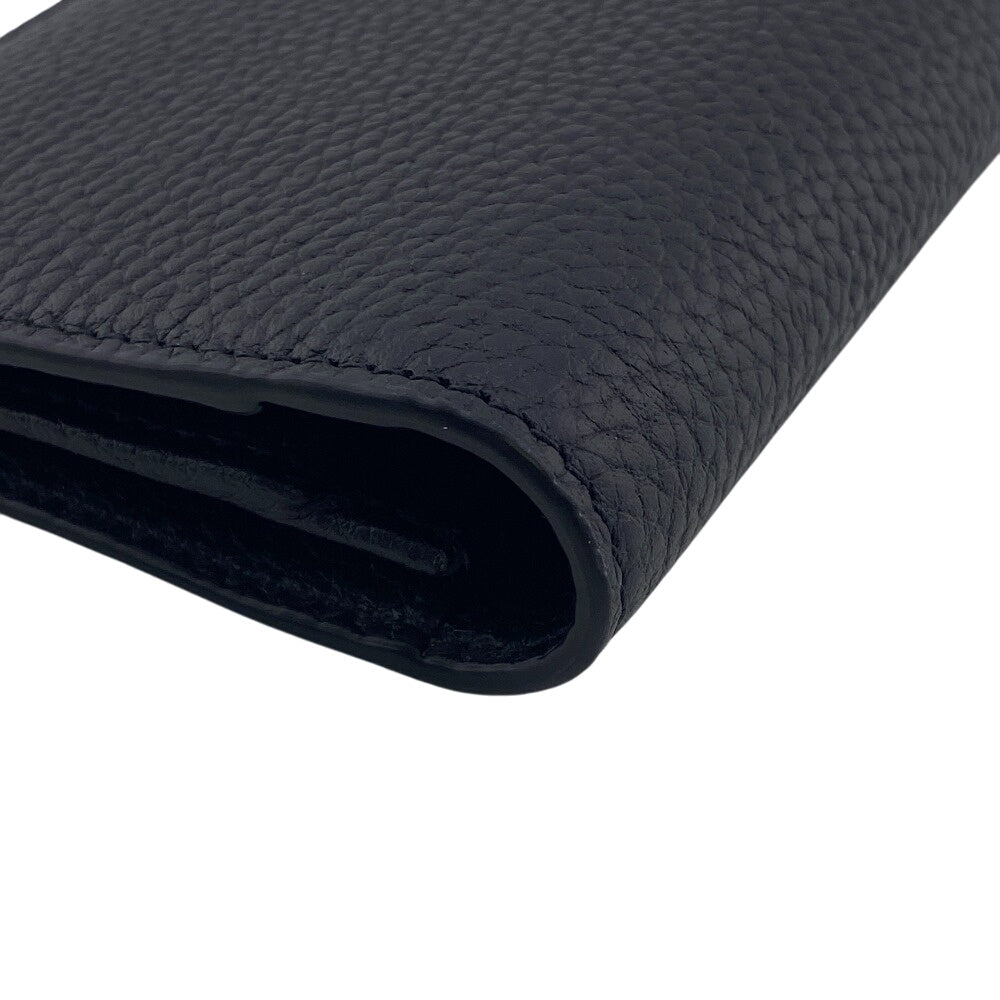 GUCCI Long Wallet Purse 795296 leather black mens Used Authentic