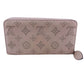 LOUIS VUITTON Long Wallet Purse M68670 Mahina gray Round zip wallet Mahina Zippy wallet Women Used Authentic