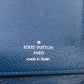 LOUIS VUITTON Long Wallet Purse M30510 leather Navy Zip Around Zippy wallet Taiga Blue Marine Vertical mens(Unisex) Used Authentic