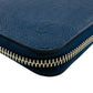 LOUIS VUITTON Long Wallet Purse M30510 leather Navy Zip Around Zippy wallet Taiga Blue Marine Vertical mens(Unisex) Used Authentic