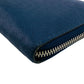LOUIS VUITTON Long Wallet Purse M30510 leather Navy Zip Around Zippy wallet Taiga Blue Marine Vertical mens(Unisex) Used Authentic
