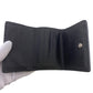 BALENCIAGA Tri-fold wallet leather black Compact wallet(Unisex) Used Authentic
