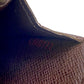 LOUIS VUITTON Bifold Wallet N61202 Damier Brown Pass case Damier Porte Tresor Etui Papier mens Used Authentic