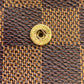 LOUIS VUITTON Bifold Wallet N61202 Damier Brown Pass case Damier Porte Tresor Etui Papier mens Used Authentic
