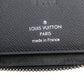 LOUIS VUITTON Long Wallet Purse M60965 Epi black Zippy wallet Epi Vertical mens Used Authentic