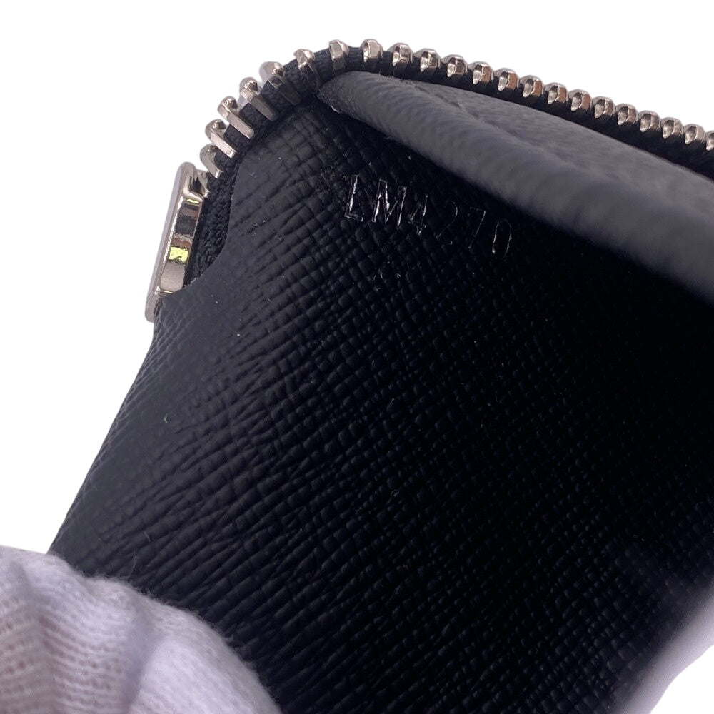 LOUIS VUITTON Long Wallet Purse M60965 Epi black Zippy wallet Epi Vertical mens Used Authentic