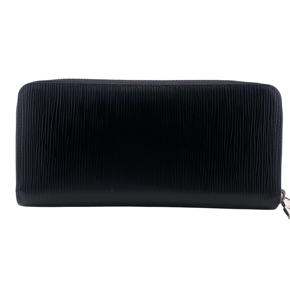 LOUIS VUITTON Long Wallet Purse M60965 Epi black Zippy wallet Epi Vertical mens Used Authentic