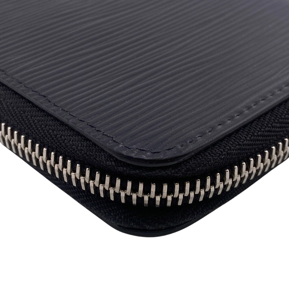 LOUIS VUITTON Long Wallet Purse M60965 Epi black Zippy wallet Epi Vertical mens Used Authentic