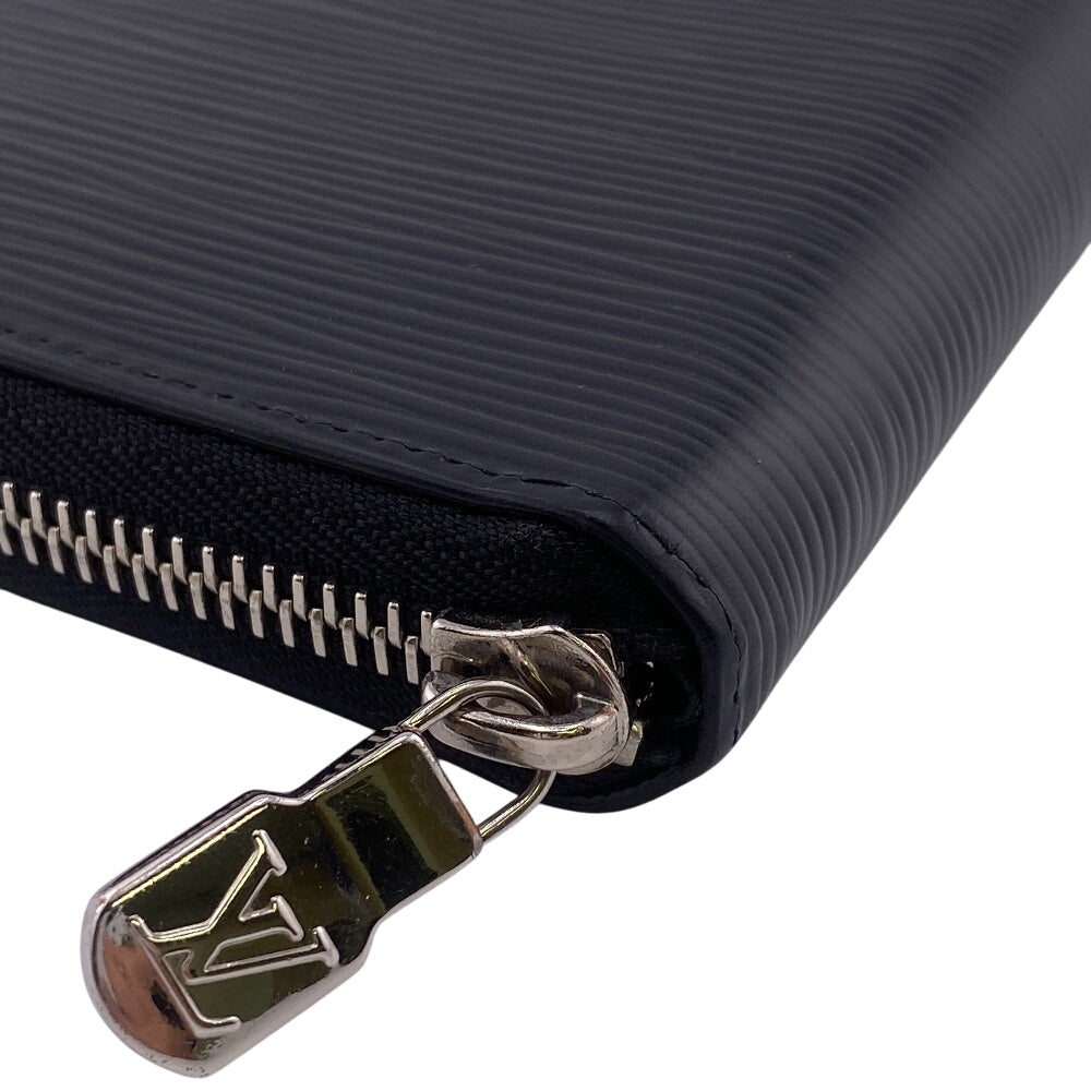 LOUIS VUITTON Long Wallet Purse M60965 Epi black Zippy wallet Epi Vertical mens Used Authentic