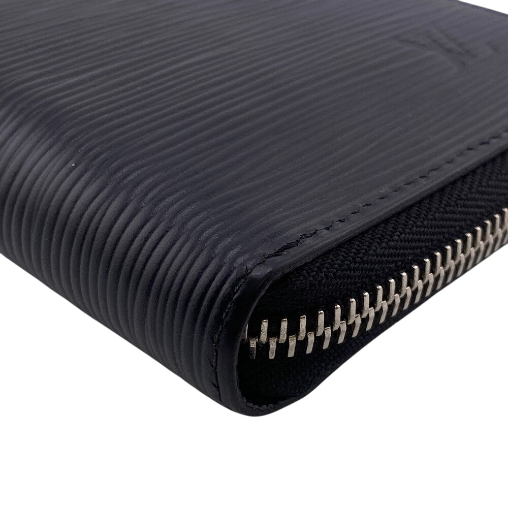 LOUIS VUITTON Long Wallet Purse M60965 Epi black Zippy wallet Epi Vertical mens Used Authentic