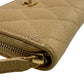 CHANEL Coin case Caviar skin beige Matrasse COCO Mark