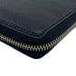 GUCCI Long Wallet Purse 771154 leather black GUCCI logo zip around wallet mens Used Authentic