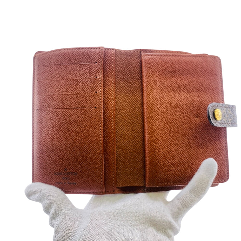 LOUIS VUITTON Bifold Wallet M61663 Monogram Brown Monogram Portefeuille Viennoiserie Women Used Authentic