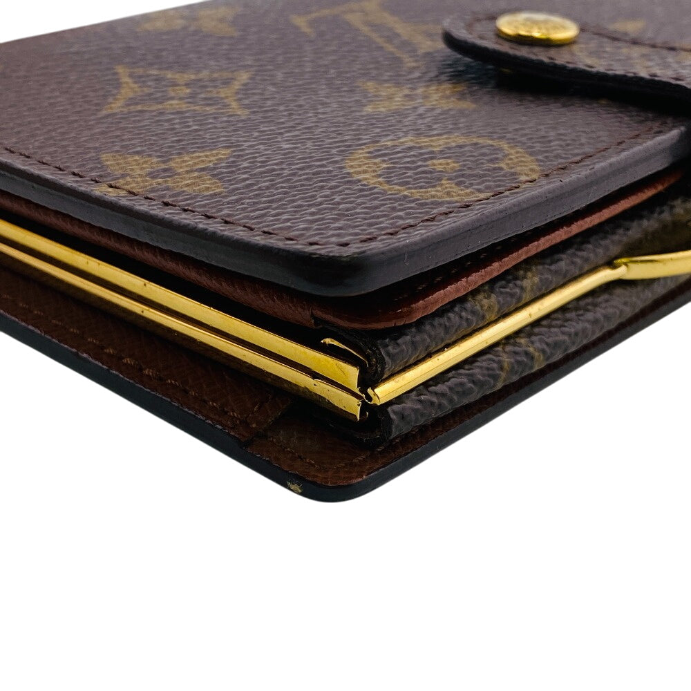 LOUIS VUITTON Bifold Wallet M61663 Monogram Brown Monogram Portefeuille Viennoiserie Women Used Authentic