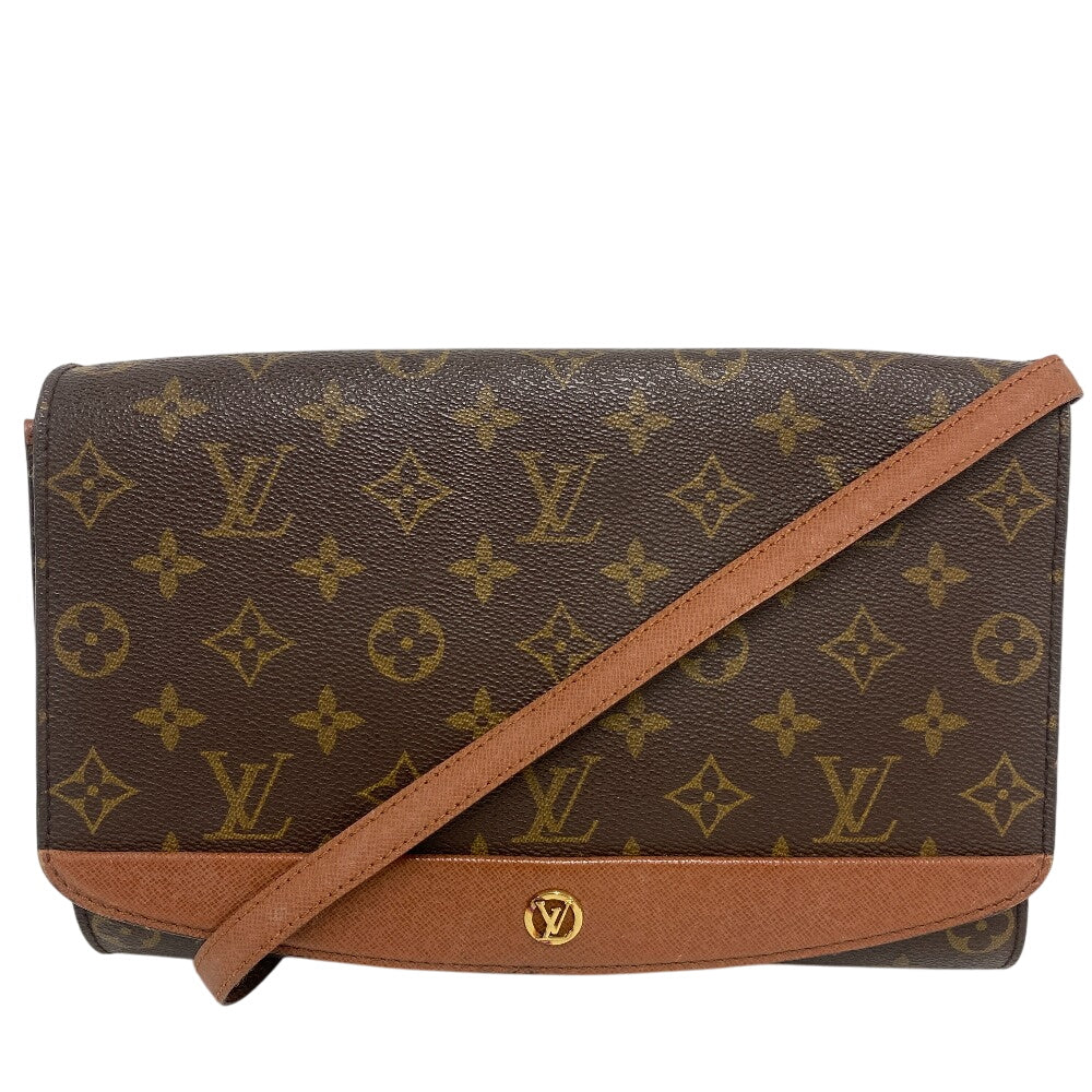 LOUIS VUITTON Shoulder Bag M51797 leather Brown Monogram Bordeaux27 Women Used Authentic