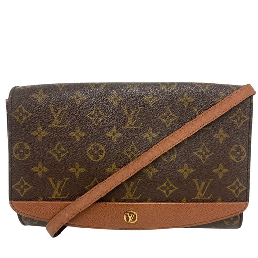 LOUIS VUITTON Shoulder Bag M51797 leather Brown Monogram Bordeaux27 Women Used Authentic