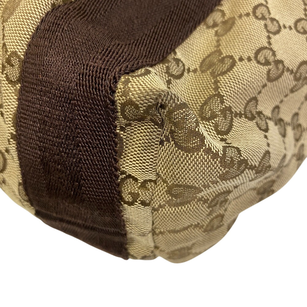 GUCCI Tote Bag 189669 GG canvas, leather beige Shoulder Bag handbag GG canvas Women(Unisex) Used Authentic