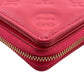 LOUIS VUITTON Bifold Wallet M83105 leather pink Japan-exclusive color compact wallet Monogram emboss Portefeuille Lou Women Used Authentic