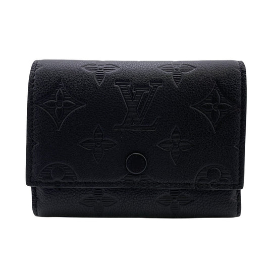 LOUIS VUITTON Bifold Wallet M12635 Monogram black Monogram shadow Victor Wallet Women Used Authentic