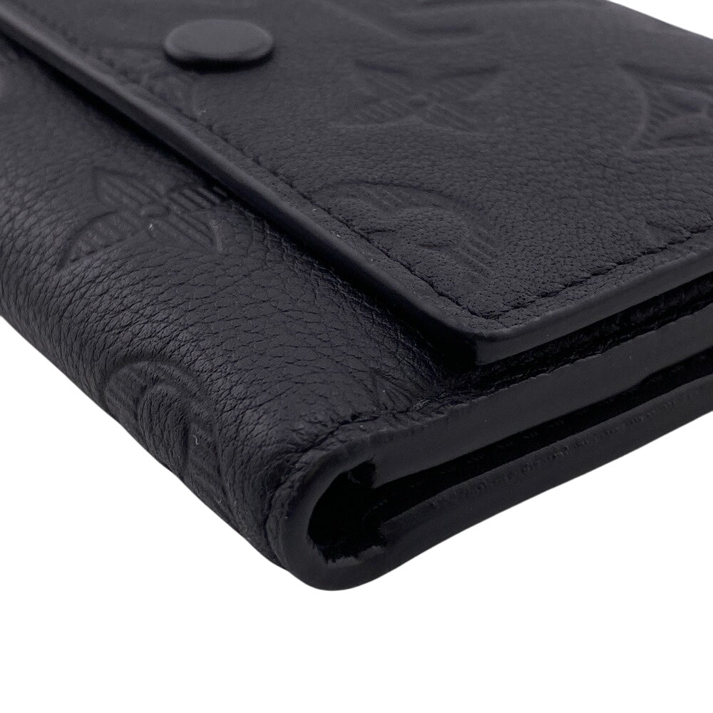 LOUIS VUITTON Bifold Wallet M12635 Monogram black Monogram shadow Victor Wallet Women Used Authentic