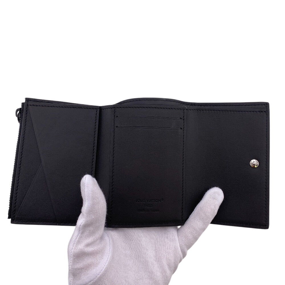 LOUIS VUITTON Bifold Wallet M12635 Monogram black Monogram shadow Victor Wallet Women Used Authentic