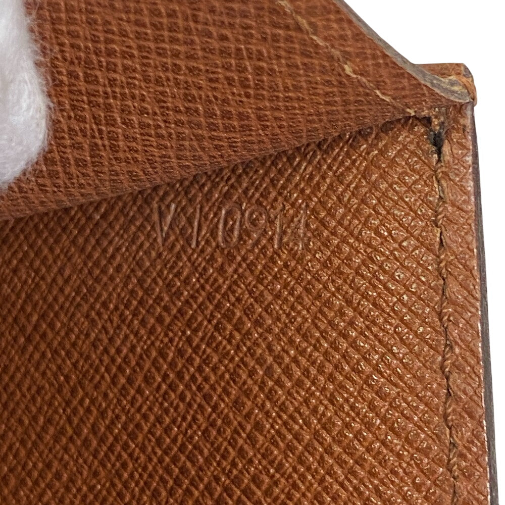 LOUIS VUITTON Handbag M51379 Monogram Brown LV Monogram Malesherbes Women Used Authentic