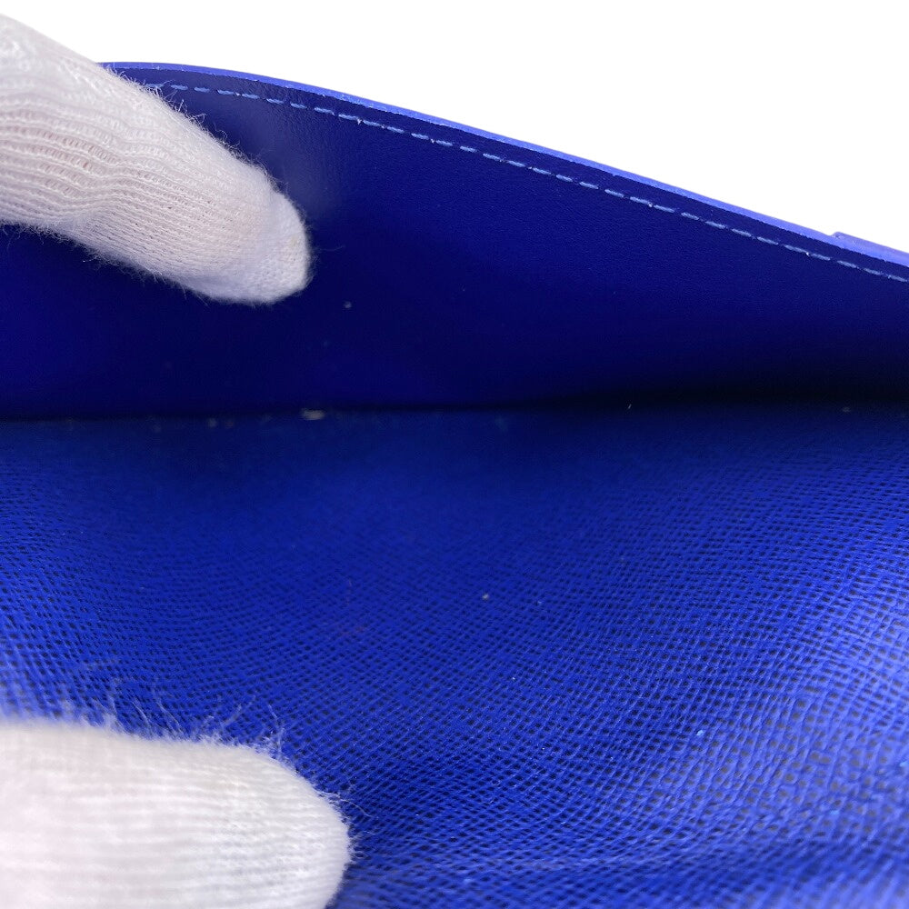 LOUIS VUITTON Long Wallet Purse M30559 Taiga blue Taiga Portefeuille Braza mens Used Authentic